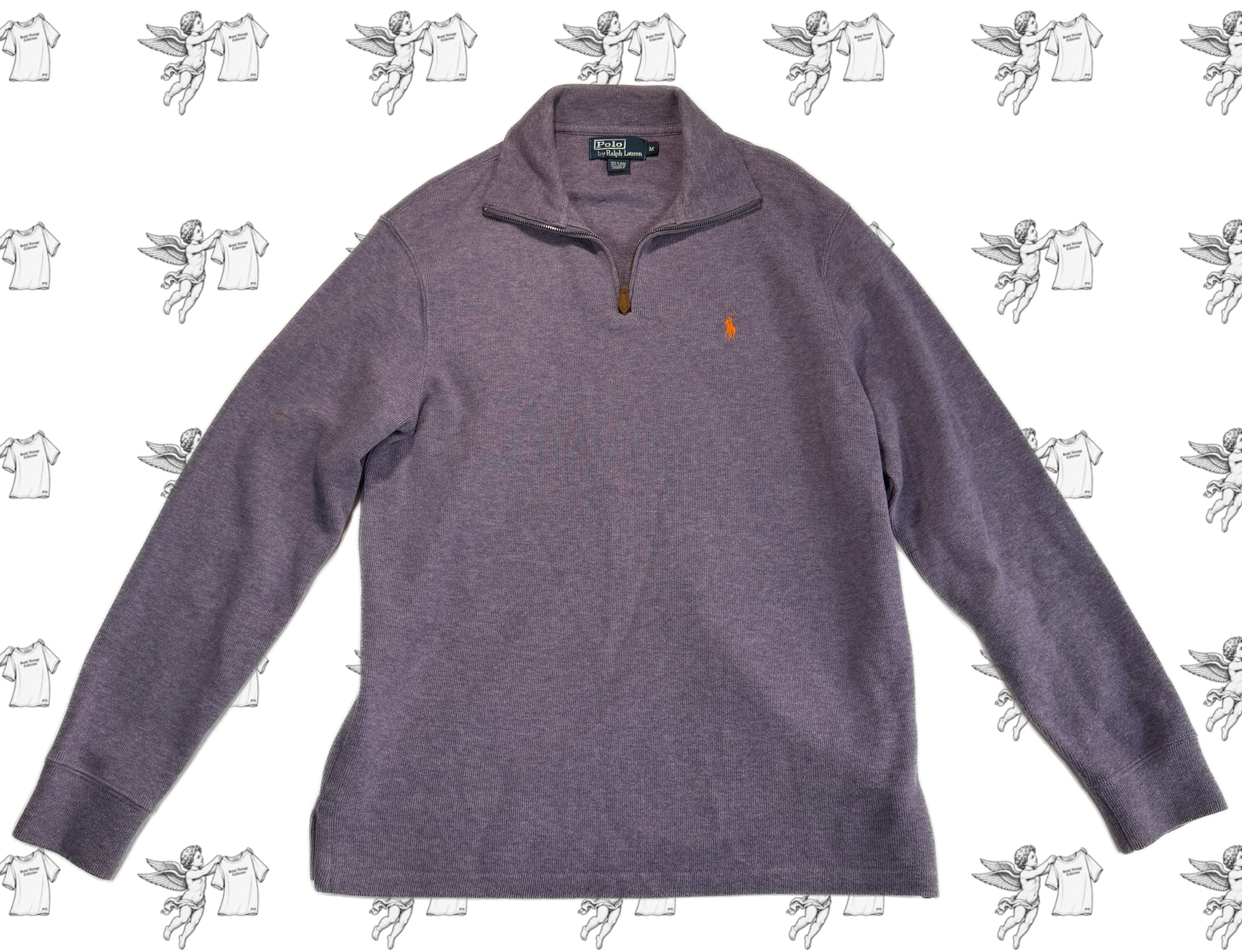 Y2K Ralph Lauren Medium Purple Quarter Zip Pullover, photo 1