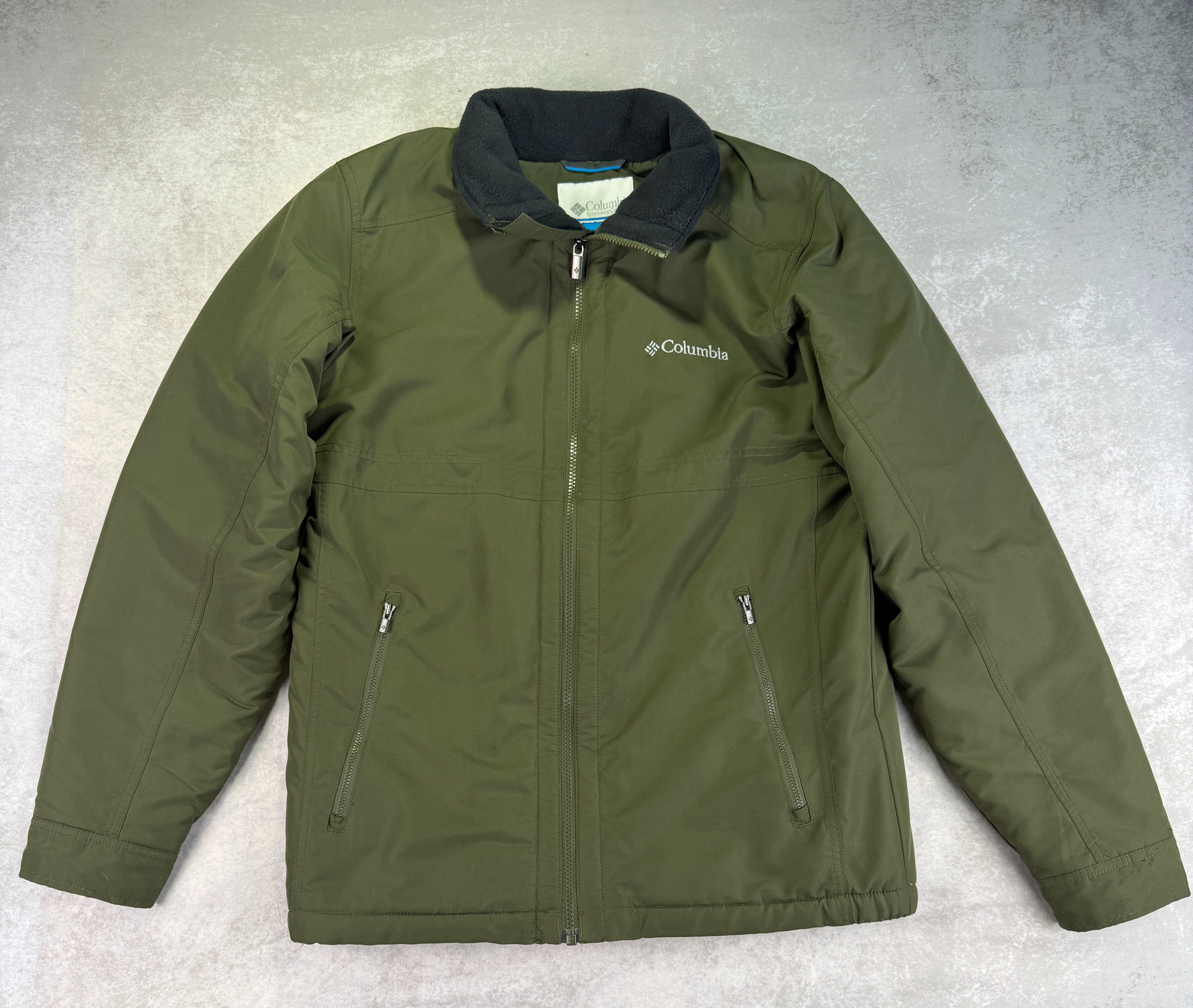 Columbia Fleece Lined Small Green Winter Jacket, photo 1