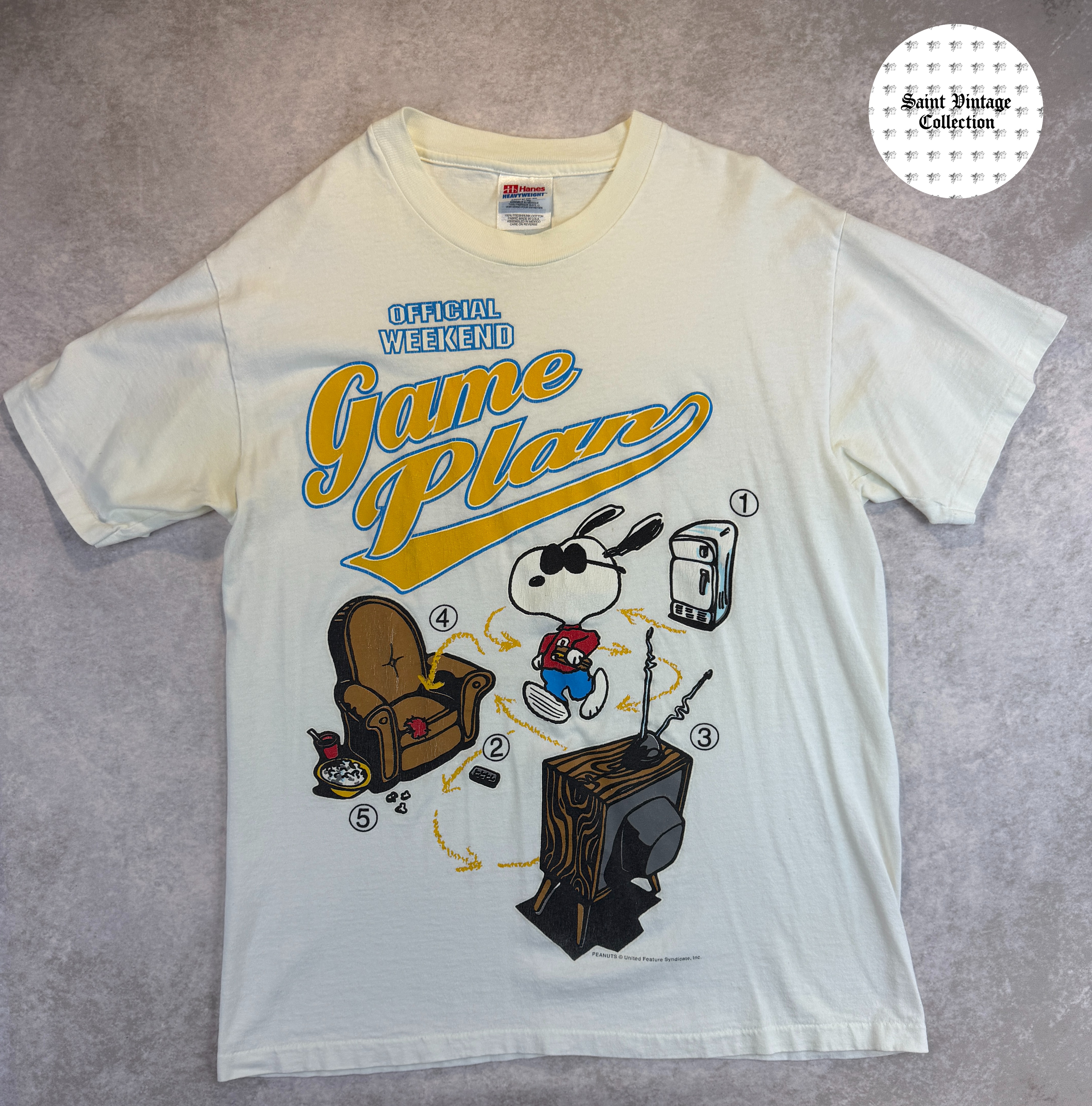 90s Vintage Snoopy Game Plan T-Shirt, photo 1