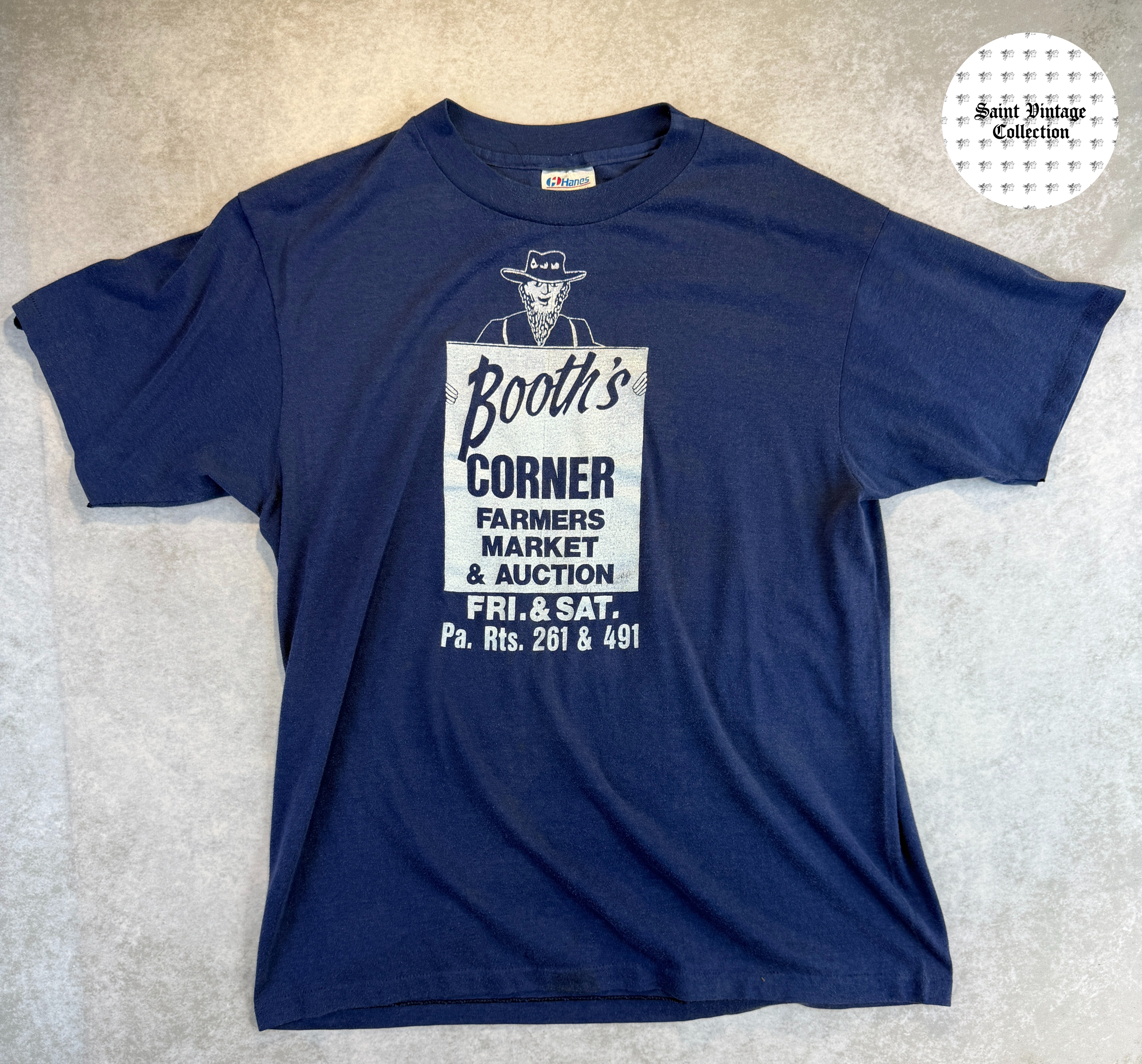 80s Vintage Hanes Farmers Market T-Shirt, photo 1