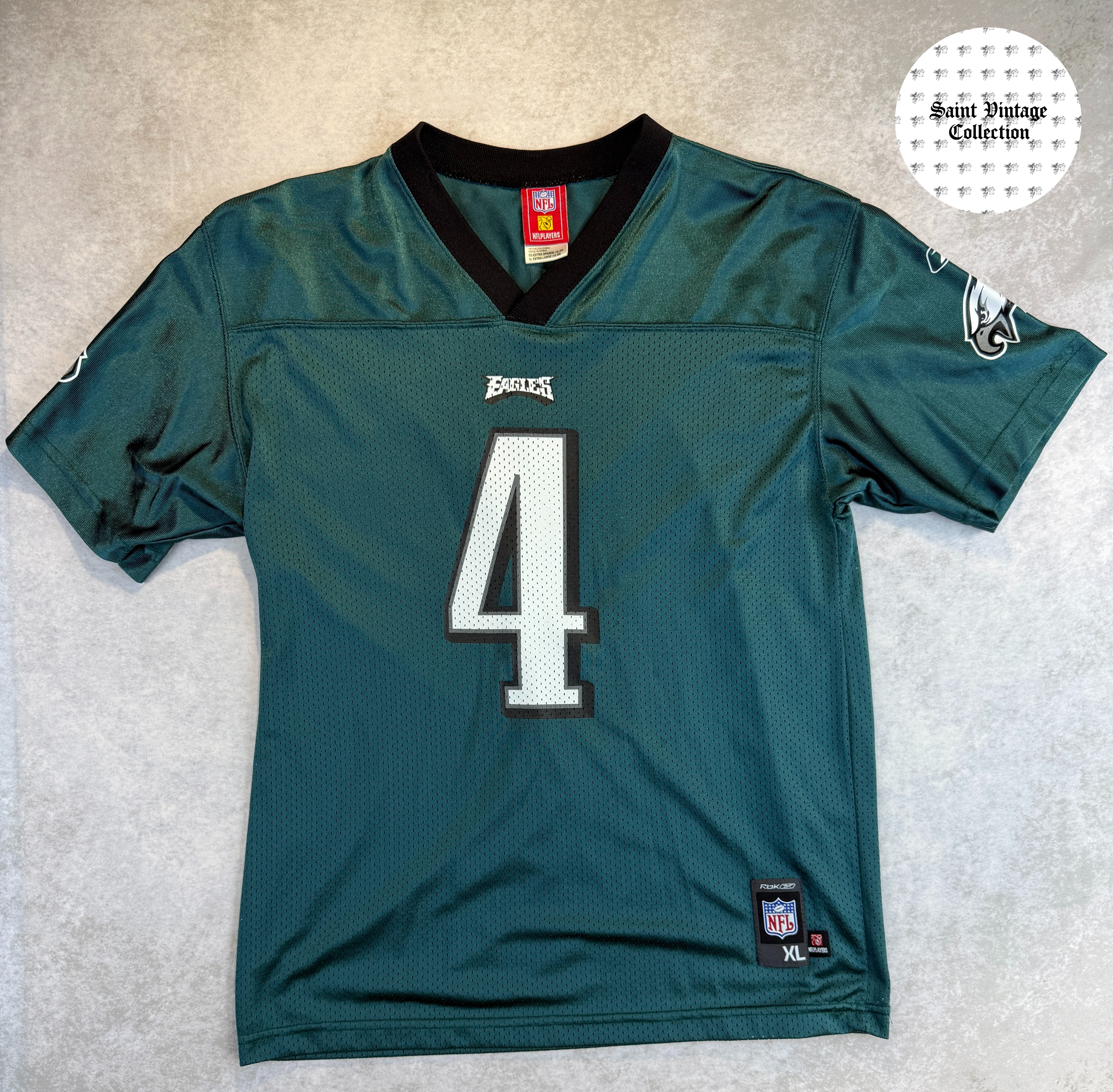 Y2K Vintage NFL Players Philadelphia Eagles Kolb Jersey Teal, photo 1