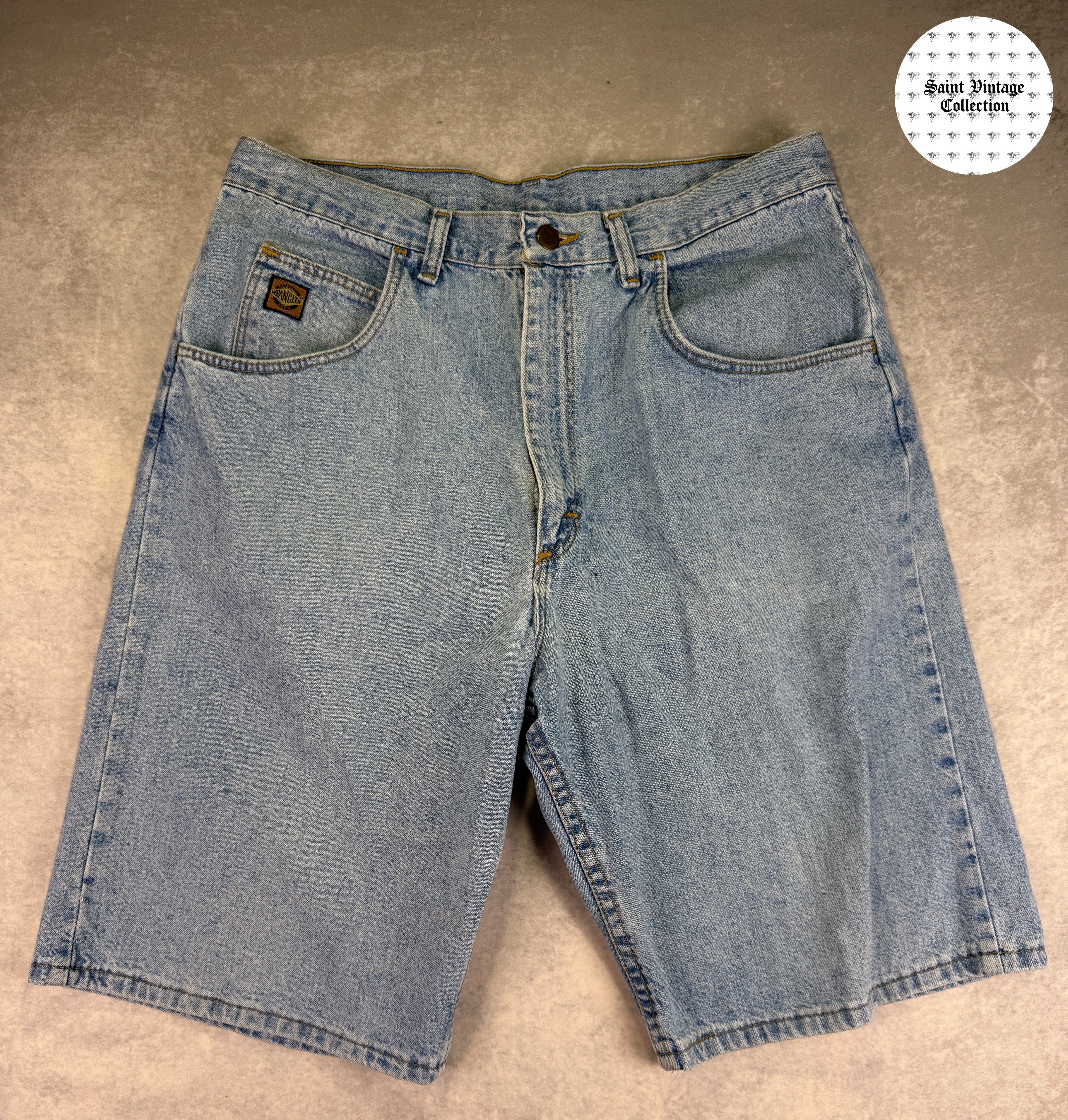90s Vintage Wrangler Hero Light Denim Shorts, photo 1