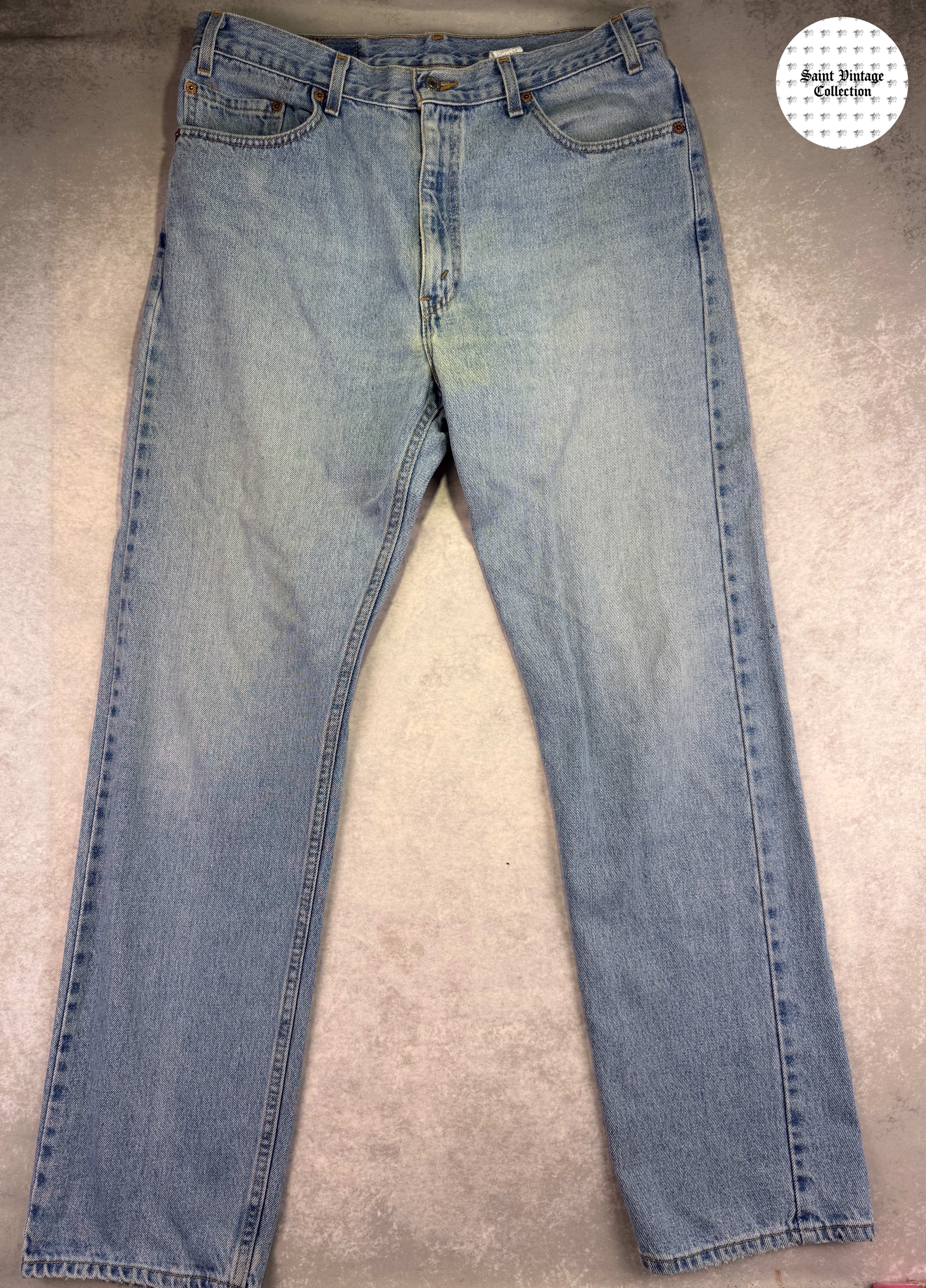 90s Vintage Levi's 505 Regular Fit Straight Leg Jeans Light Wash Denim W36 L32, photo 1