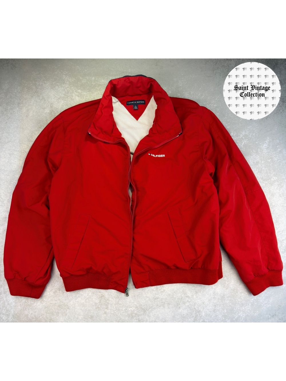 Vintage 1990s Tommy Hilfiger Extra Large Red Jacket, photo 1